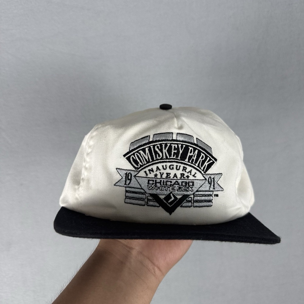 Vintage Chicago White Sox Comiskey Park Opening Day 1991 Snapback Hat Cap 90s